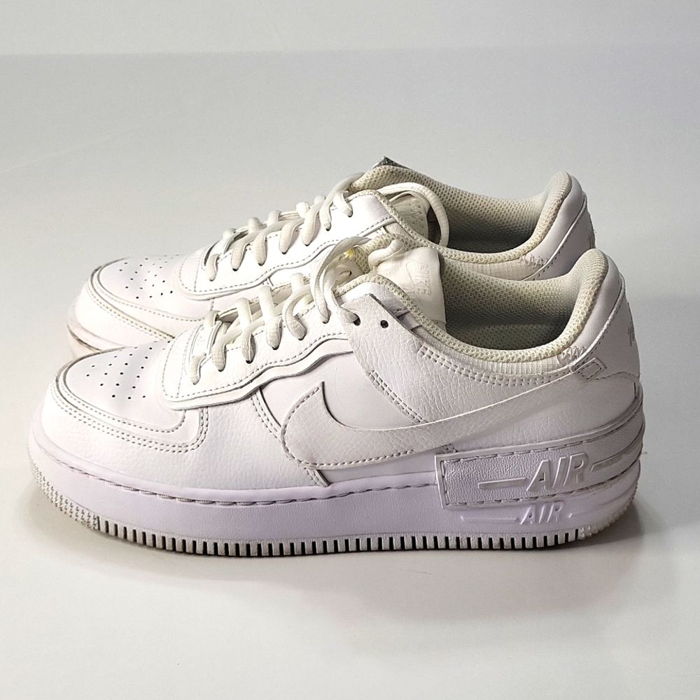 NIKE AIR FORCE 1 Shadow Triple White CI0919 100 Women size 9. - Picture 4 of 16
